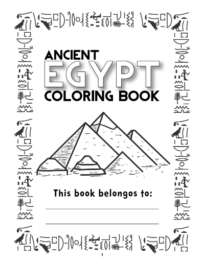 Ancient Egypt Adult Coloring Book