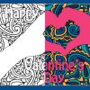 Valentines Adult Coloring Book
