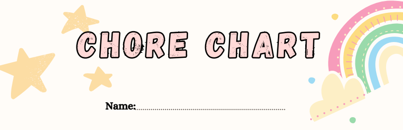 Kids Blank Chore Chart