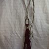 Adjustable T-Yarn necklace - Dark Purple