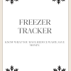 Freezer Tracker